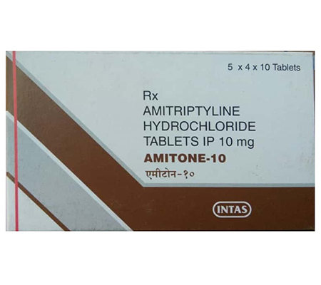 Antidepressants Amitone 10 mg Elavil Intas