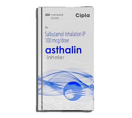 Asthma Asthalin Inhaler 100 mcg Albuterol Cipla