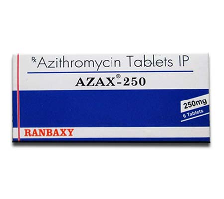 Antibiotics Azax 250 mg Zithromax Ranbaxy