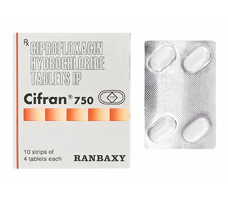 Antibiotics Cifran 750 mg Cipro Ranbaxy