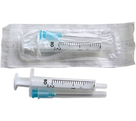 Syringes 2ml Syringe and Needle Lidocaine Becton Dickinson