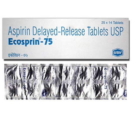 Heart Ecosprin 75 mg Aspirin USV