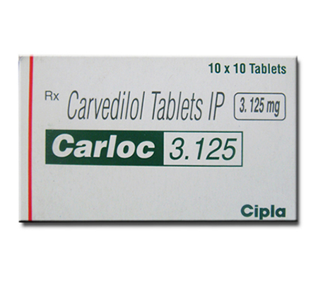 Blood Pressure Carloc 3.125 mg Coreg Cipla