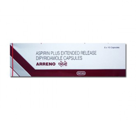 Blood Pressure Arreno 200 mg / 25 mg Aggrenox Intas