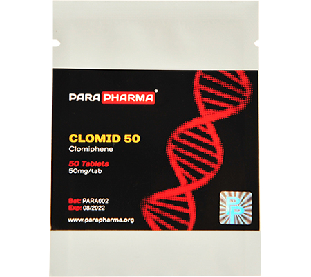 Post Cycle Therapy CLOMID 50 mg Clomid Para Pharma