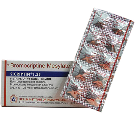 Antiestrogens Sicriptin 1.25 mg Parlodel Serum Institute
