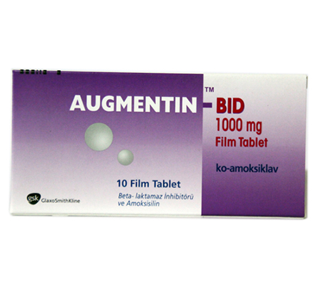 Antibiotics Augmentin BID 625 mg Augmentin GlaxoSmithKline
