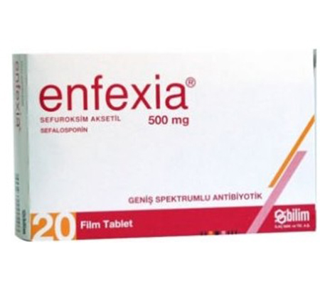 Antibiotics Enfexia 500 mg Ceftin Bilim Pharmaceuticals