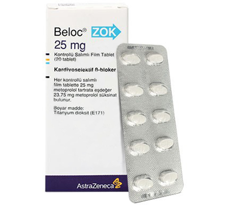 Blood Pressure Beloc ZOK 25 mg Beloc Astra Zeneca