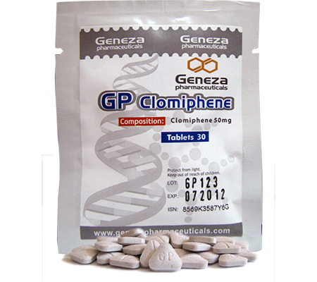 Post Cycle Therapy GP Clomiphene 50 mg Clomid Geneza Pharmaceuticals