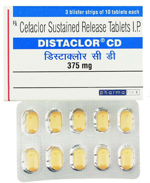 Antibiotics Distaclor CD 375 mg Ceclor Invida