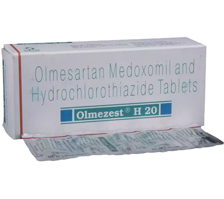 Blood Pressure Olmezest H 20 mg / 12.5 mg Benicar HCTZ Sun Pharma