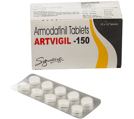 Stay-awake Artvigil 150 mg Nuvigil Signature Pharmaceuticals