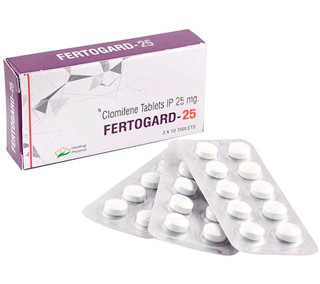 Post Cycle Therapy Fertogard 25 mg Clomid Healing Pharma