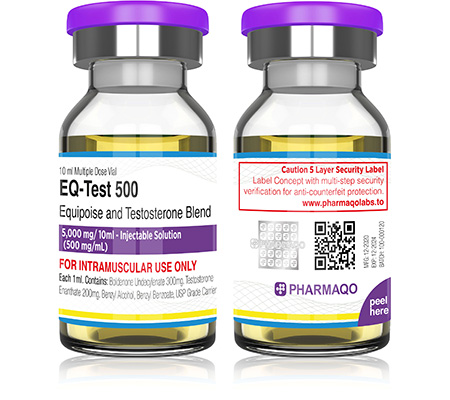 Injectable Steroids EQ-Test 500 mg Pharmaqo Labs