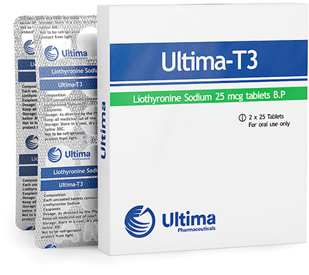 Ancilaries / Cycle Support Ultima-T3 25 mcg T3, Tiromel, Cytomel Ultima Pharmaceuticals