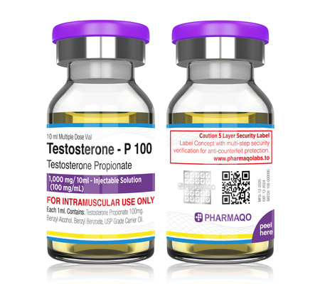 Injectable Steroids Testosterone-P 100 mg Testosterone Propionate Pharmaqo Labs
