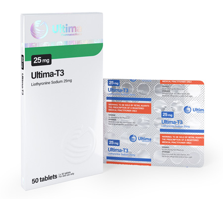 Thyroid Ultima-T3 25 mcg T3, Tiromel, Cytomel Ultima Pharmaceuticals